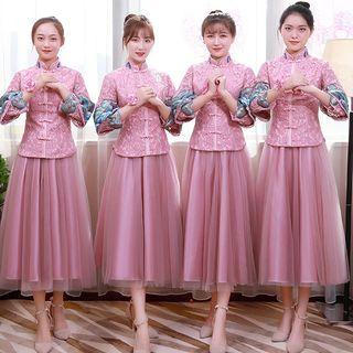 Traditional Chinese Midi Cocktail Dress (various Design)