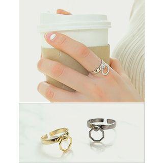 Hexagon Open Ring