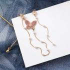 Non-matching Butterfly Earring 1 Pair - As Shown In Figure - One Size