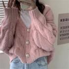 Cable-knit Oversized Cardigan