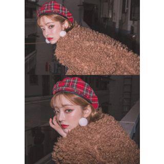 Zip-closure Faux-sheering Jacket