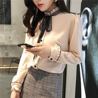 Lace-neck Shirt