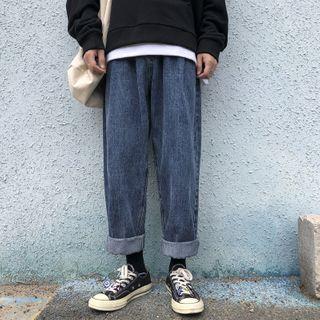Wide-leg Straight Cut Jeans