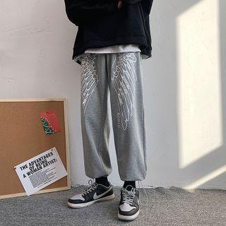 Wing Print Sweatpants