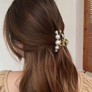 Faux Pearl Hair Claw Earring