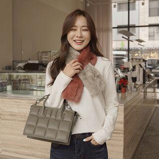 Quilted Tote Bag With Chain Strap