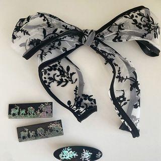 Alloy Hair Clip / Ribbon Hair Tie