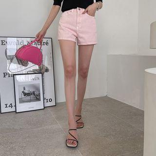 Zip-fly Pastel Pigment Shorts