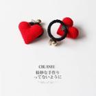 Heart Hair Tie 01# - Red - One Size