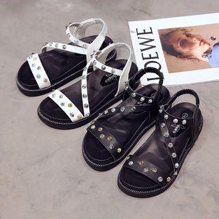 Platform Studded Sandals