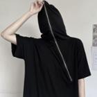 Half-zip Short Sleeve Hoodie