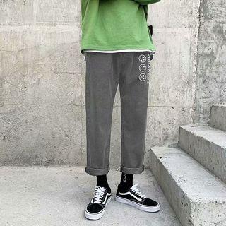 Smiley Face Straight-fit Jeans