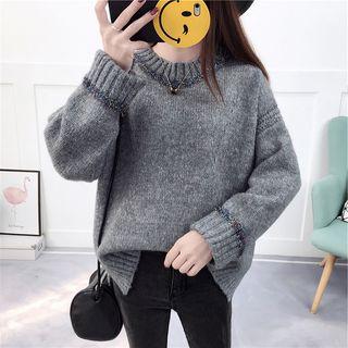 Dip-back Boxy Sweater