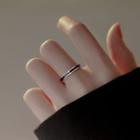 Plain Open Ring J613 - Silver - One Size