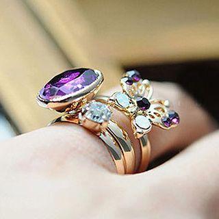 Gemstone Ring Set