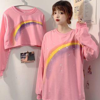 Rainbow Print Hoodie / Pullover