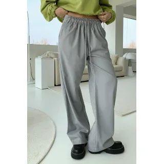 Drawstring Contrast-panel Dress Pants