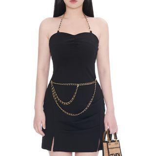 Chain Halter Bodycon Dress (various Designs)