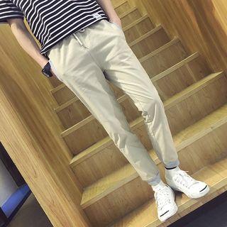 Linen Gather Cuff Pants
