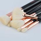 Set Of 15: Makeup Brush Rose Gold - One Size