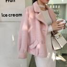 Furry Double-breasted Jacket