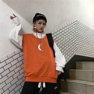 Moon Print Vest