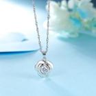 925 Sterling Silver Rose Charm