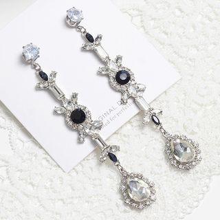 Rhinestone Accent Beaded Drop Earring