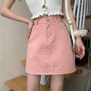 Retro Cargo High-waist Semi Skirt