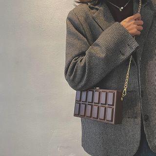 Chocolate Themed Chain Clutch Bag