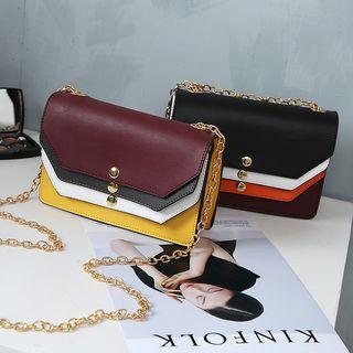 Layered Colour Block Shoulder Bag