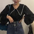 Pointed Collar Blouse