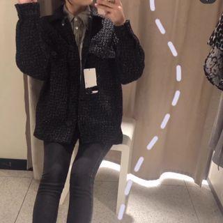 Long Sleeve Textured Coat