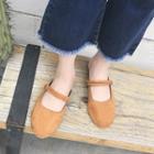 Faux-suede Flat Mules