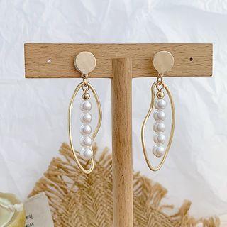 Faux Pearl Drop Earring 1 Pair - 01 - Earrings - One Size