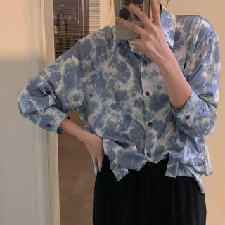 Tie Dye Shirt Blue & White - One Size