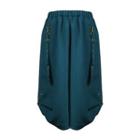 Wide Leg Bermuda Shorts Blue - One Size
