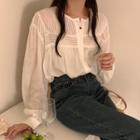 Sheer Blouse White - One Size