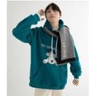 Fleece Bear Drawstring Hoodie