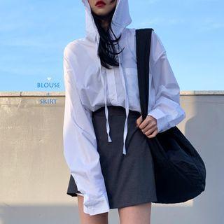 Hooded Shirt / Mini Skirt