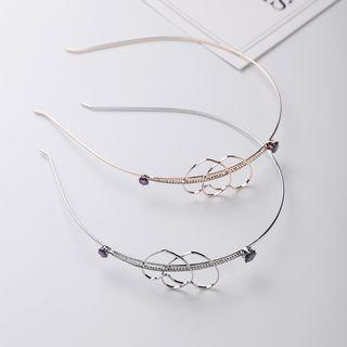 Rhinestone Heart Headband