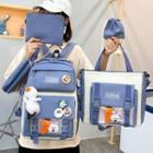 Set: Letter Backpack + Tote Bag + Crossbody Bag + Pouch