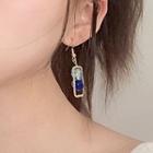 Glass Bead Alloy Rectangle Dangle Earring Be2855 - 1 Pair - As Shown In Figure - One Size