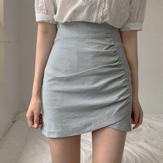 Short-sleeve Lace Top / T-shirt / Pencil Skirt