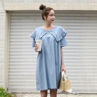 Frill-collared Dress