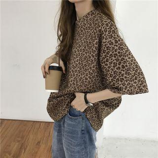 Leopard Loose-fit Short-sleeve T-shirt