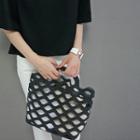 Fish Net Tote With Shoulder Strap