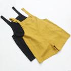 Plain Pocketed Pinafore Playsuit