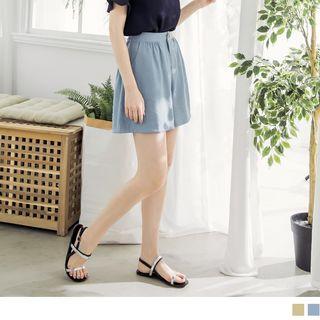 High Waist A-line Shorts