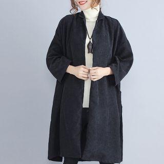 Notch Lapel Long Button Jacket